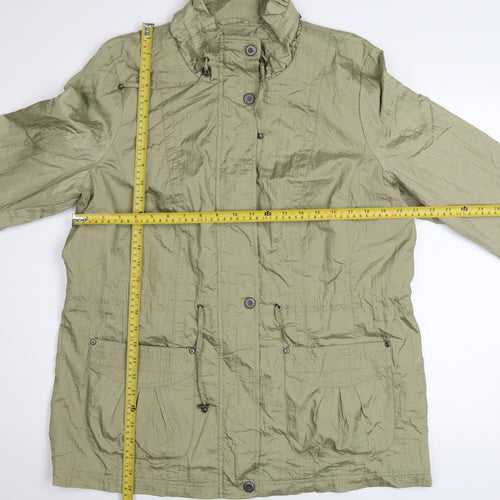 Bm Womens Green Size 16 Lightweight Anorak Jacket with Pockets
