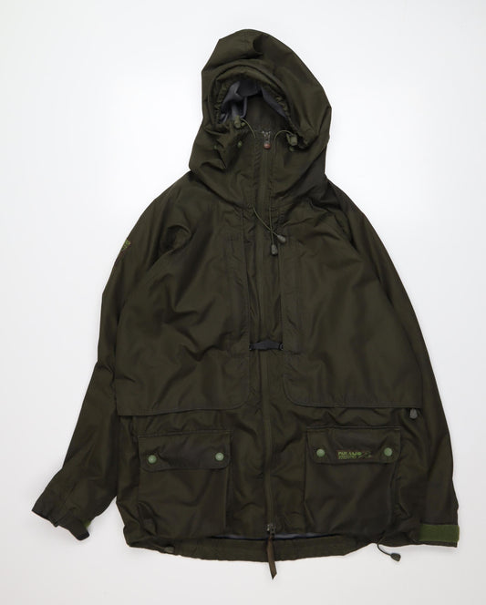 Paramo Men's Green Medium Waterproof Parka Jacket Hooded Outdoor