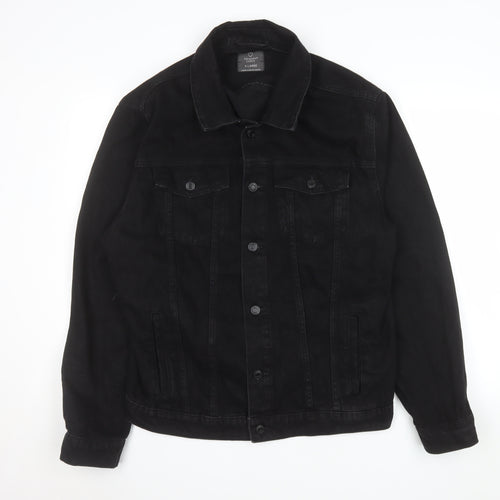 Primark Women's Black Denim Basic Jacket XL Casual Cotton