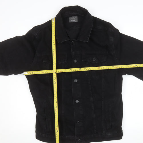 Primark Women's Black Denim Basic Jacket XL Casual Cotton