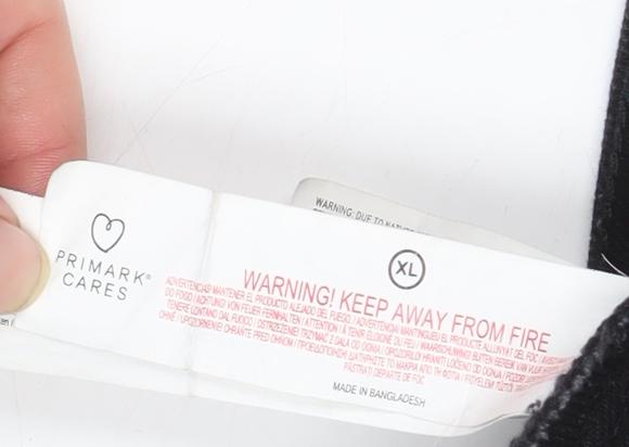 Primark Women's Black Denim Basic Jacket XL Casual Cotton