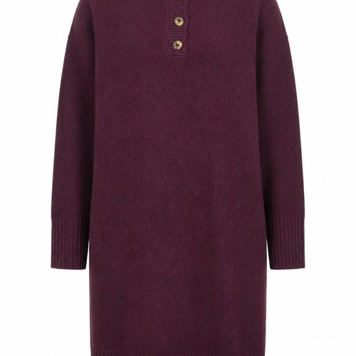 Nutmeg Women’s Purple Jumper Dress Size 12-14 High Neck Knit