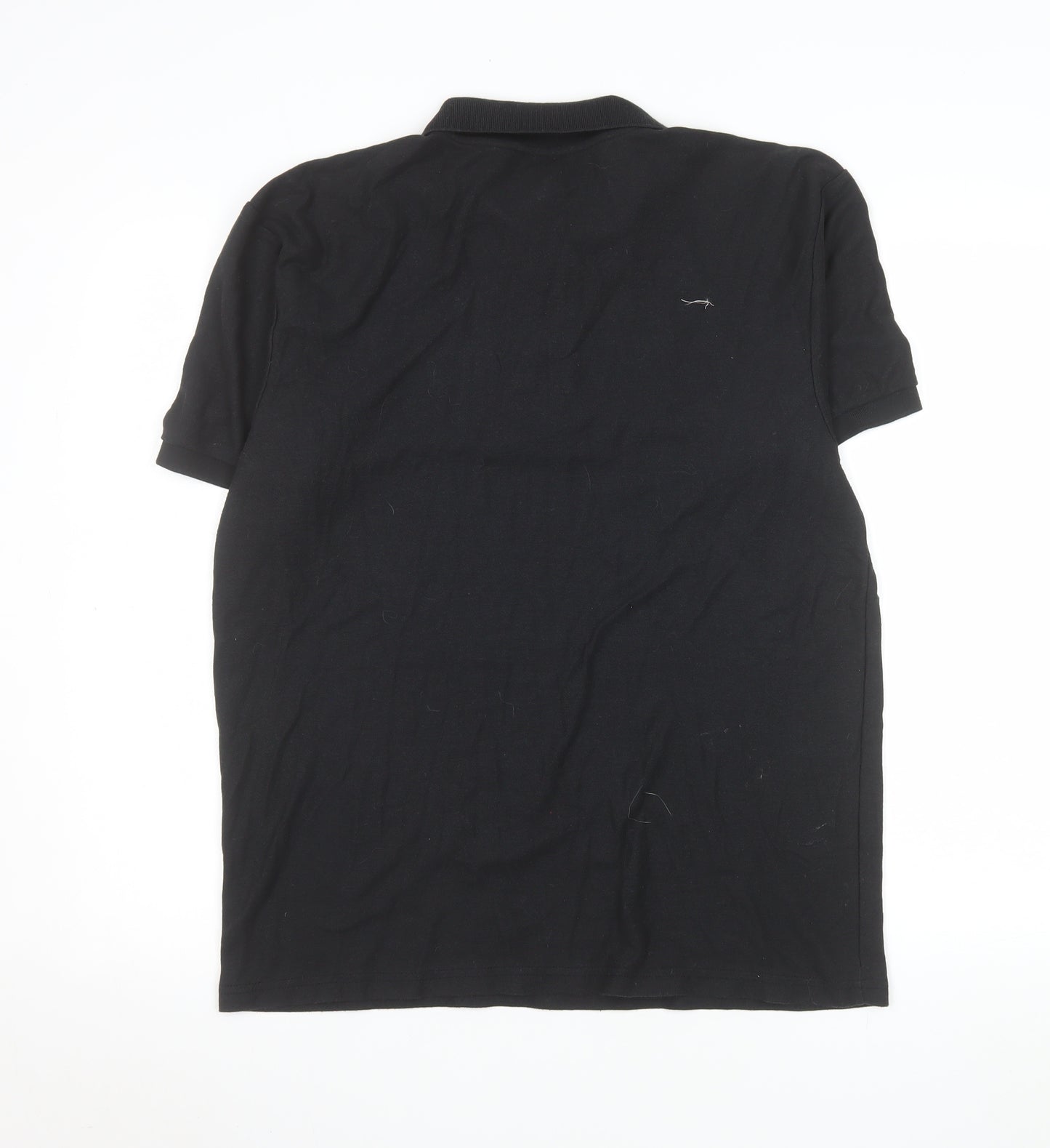 Fruit of the Loom Men's Black L Polo Shirt Cotton Blend