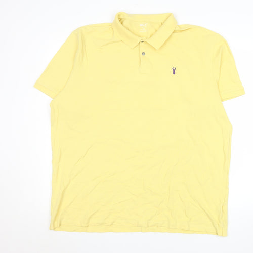 NEXT Men’s Yellow 2XL Cotton Stretch Polo Shirt