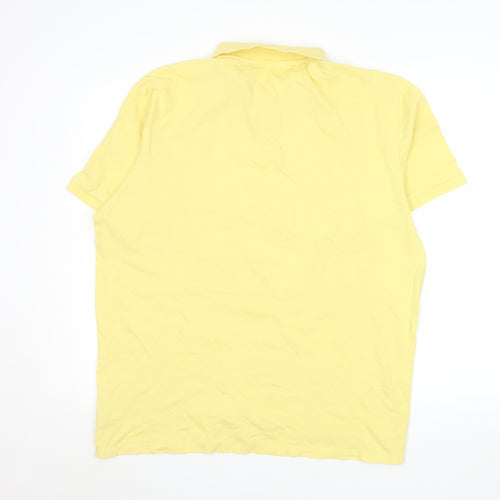 NEXT Men’s Yellow 2XL Cotton Stretch Polo Shirt