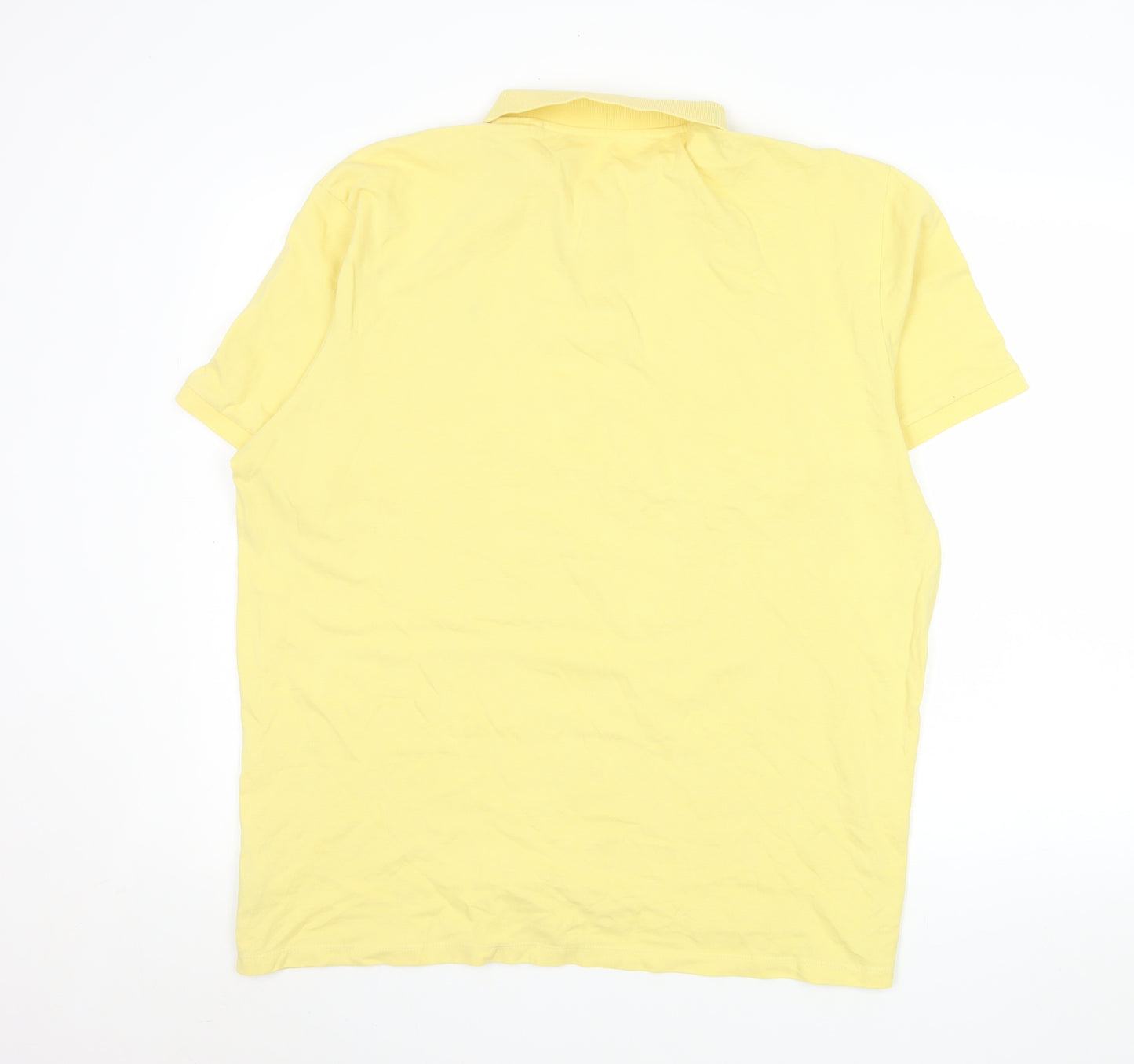 NEXT Men’s Yellow 2XL Cotton Stretch Polo Shirt