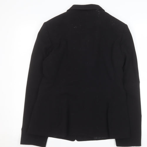 Calvin Klein Womens Black Size 10 Single-Breasted Blazer Jacket