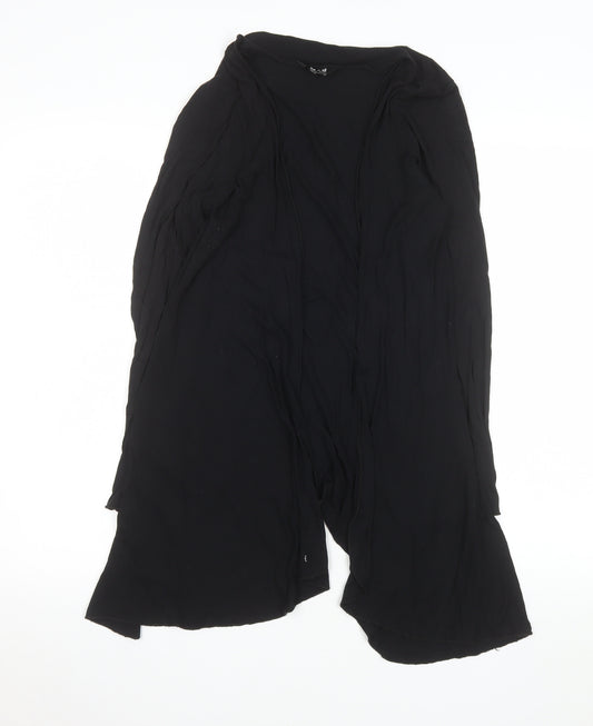 k & d Women's Black Long Sleeve Open Coatigan UK 12