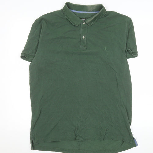 Country Road Men's Green Short Sleeve Polo Shirt XL Cotton