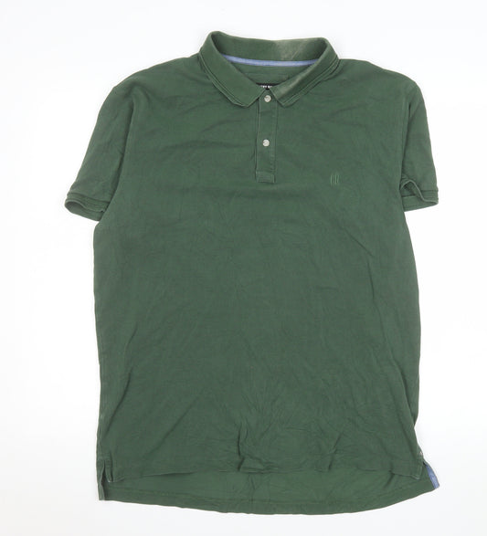 Country Road Men's Green Short Sleeve Polo Shirt XL Cotton
