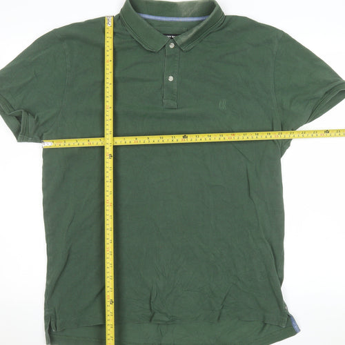 Country Road Men's Green Short Sleeve Polo Shirt XL Cotton