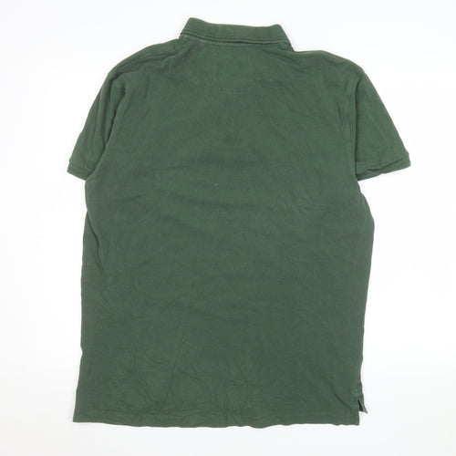Country Road Men's Green Short Sleeve Polo Shirt XL Cotton