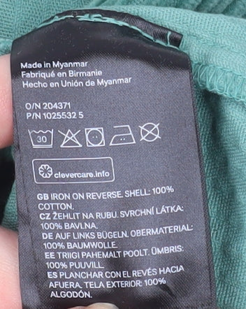 H&M Divided Women’s Green Corduroy Button-Up Jacket Size 14