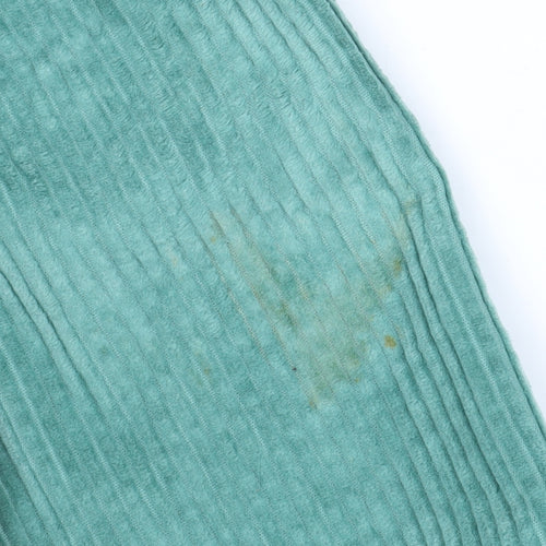 H&M Divided Women’s Green Corduroy Button-Up Jacket Size 14