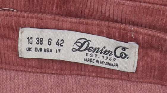Denim Co. Women Brown Corduroy Pinafore Dress Size 10