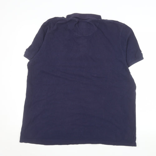 Lyle & Scott Men's Navy Blue Short Sleeve Cotton Polo XXL