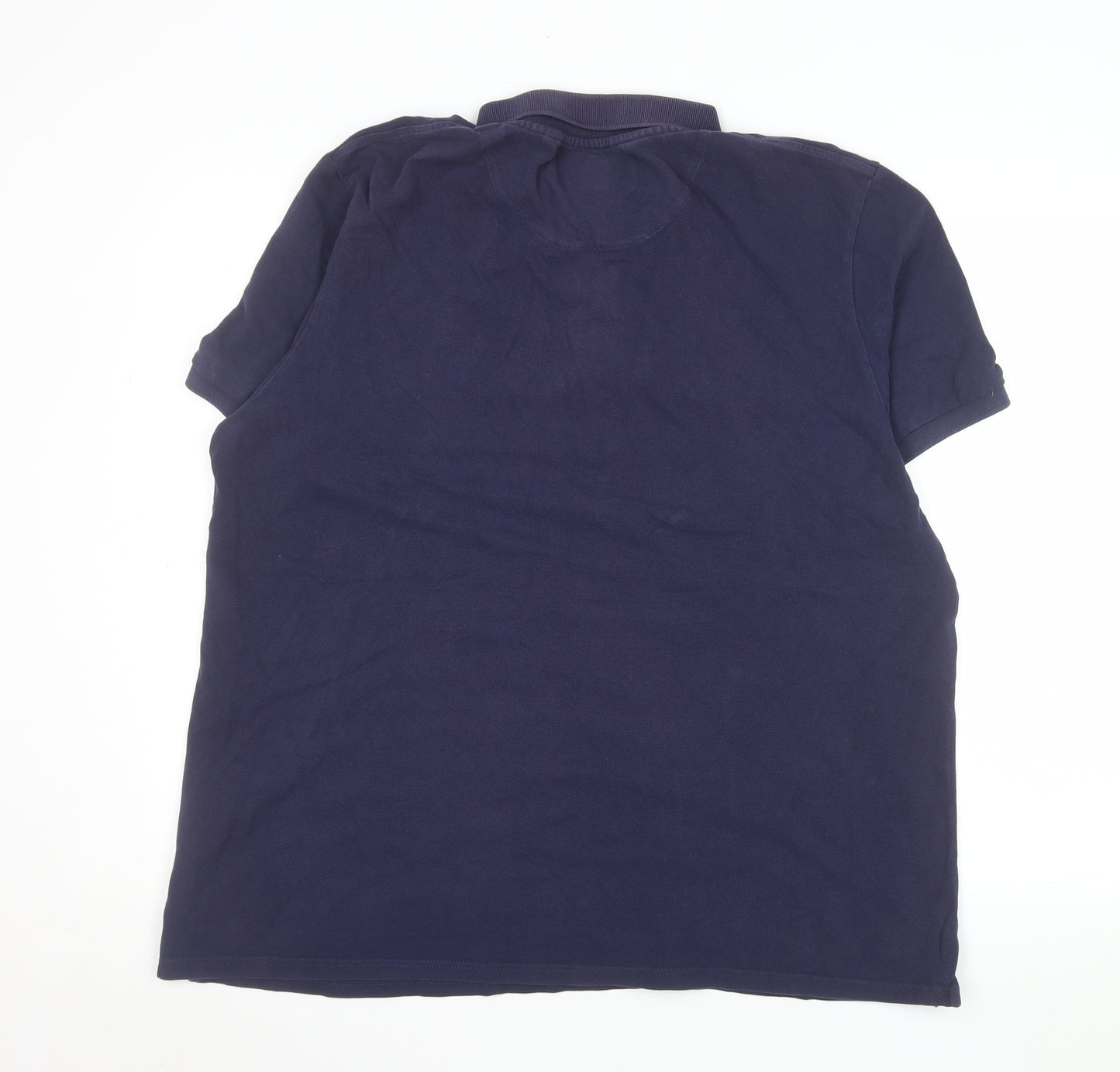 Lyle & Scott Men's Navy Blue Short Sleeve Cotton Polo XXL