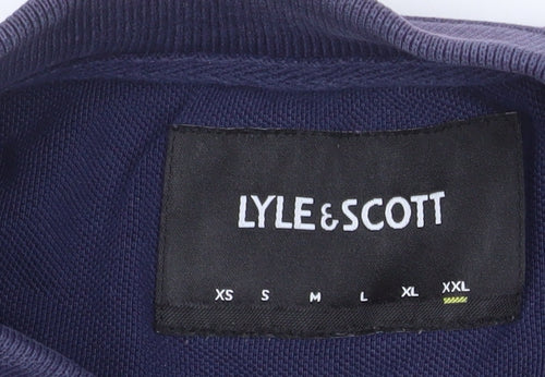 Lyle & Scott Men's Navy Blue Short Sleeve Cotton Polo XXL