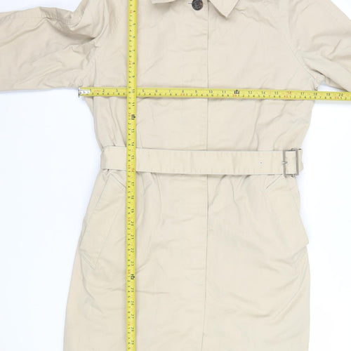 Tommy Hilfiger Women’s Beige Belted Trench Coat S Classic Style