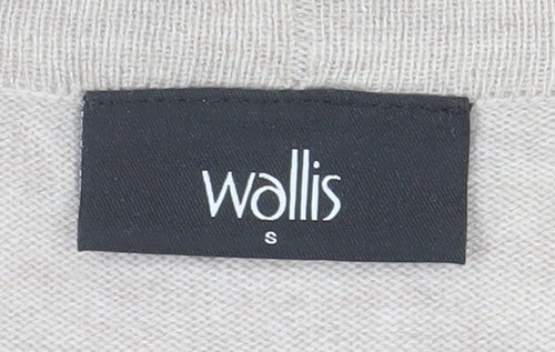 Wallis Women’s Beige Longline Knit Open Cardigan Small