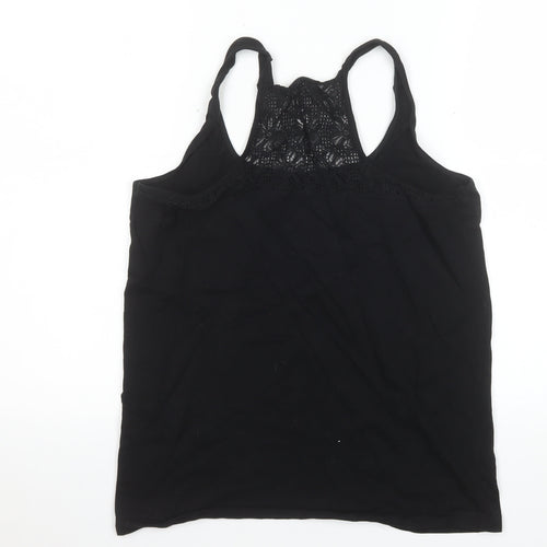 Love to Lounge Women’s Black Lace Racerback Tank Top L