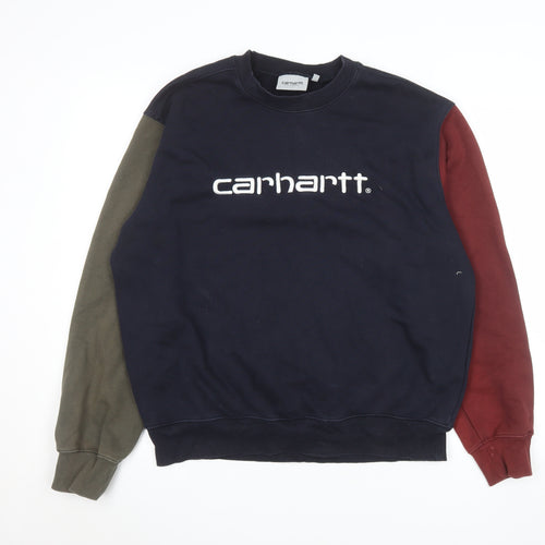 Carhartt Mens Multicoloured Crew Neck Pullover Sweatshirt M