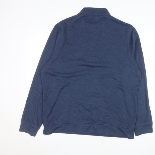 Kirkland Signature Men's Blue 1/4 Zip Pullover Sweatshirt Size M