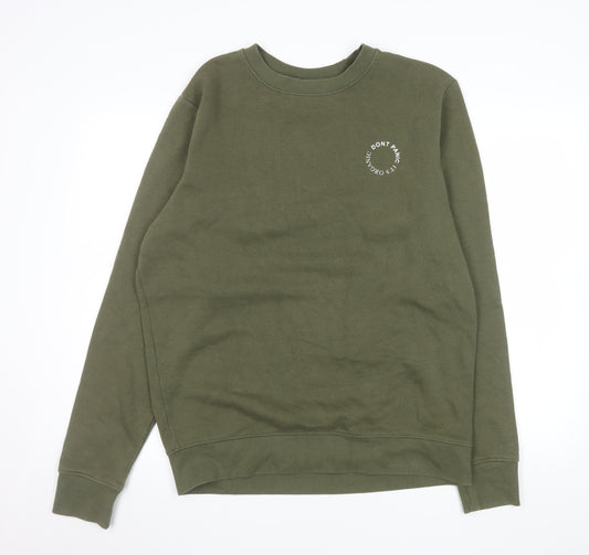 Kronstadt Men’s Green Organic Cotton Crew Neck Sweatshirt L