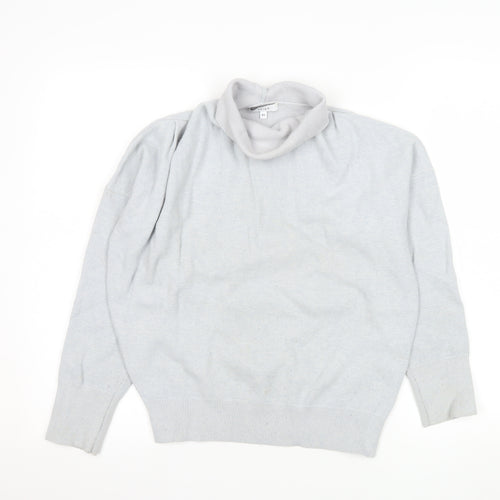 Reiss Womens Grey Roll Neck Knit Pullover Jumper XS
