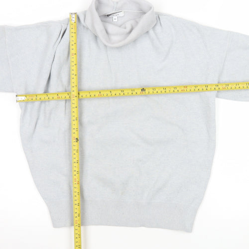 Reiss Womens Grey Roll Neck Knit Pullover Jumper XS