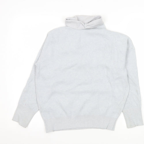 Reiss Womens Grey Roll Neck Knit Pullover Jumper XS