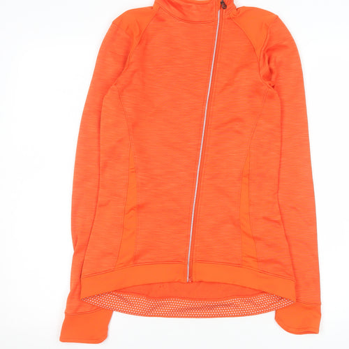 Bontrager Women's Orange Thermal Cycling Jacket S Full Zip Reflective