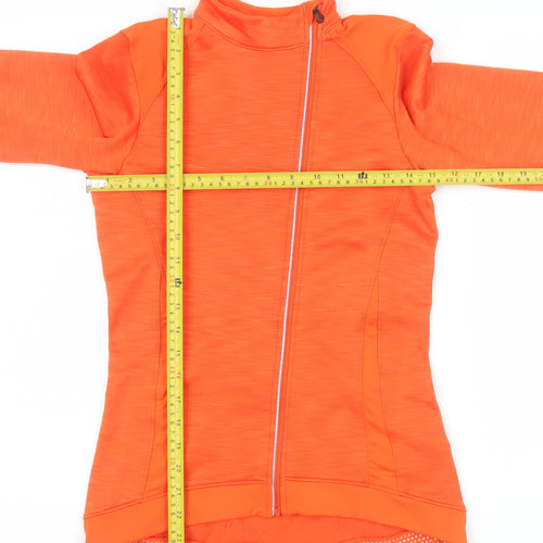 Bontrager Women's Orange Thermal Cycling Jacket S Full Zip Reflective