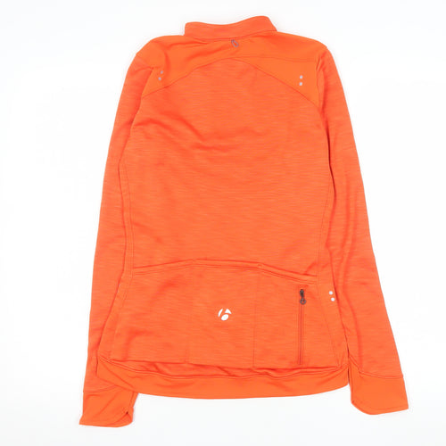 Bontrager Women's Orange Thermal Cycling Jacket S Full Zip Reflective