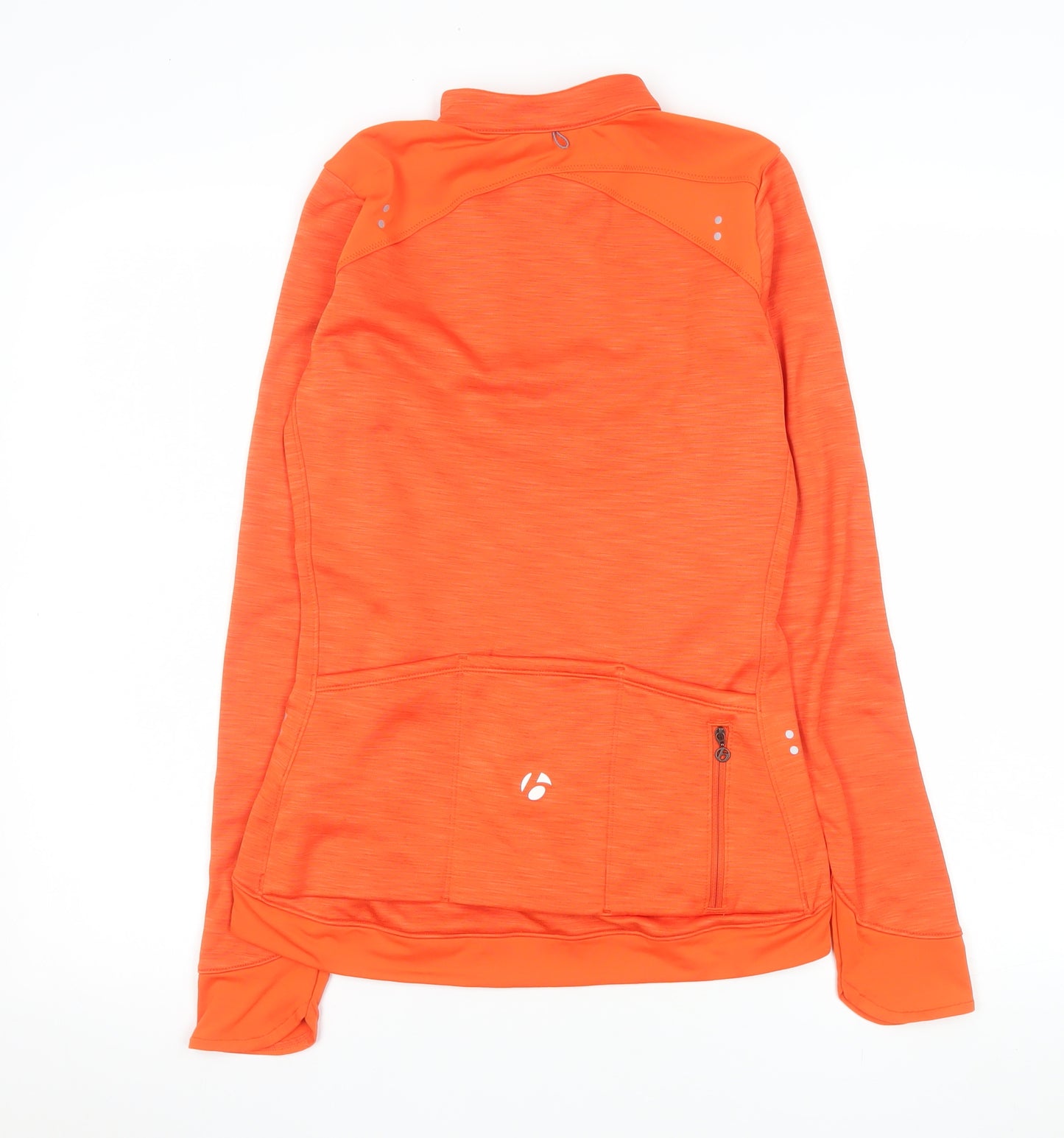 Bontrager Women's Orange Thermal Cycling Jacket S Full Zip Reflective