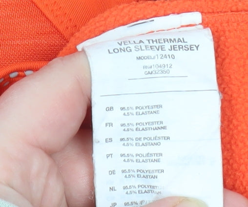 Bontrager Women's Orange Thermal Cycling Jacket S Full Zip Reflective