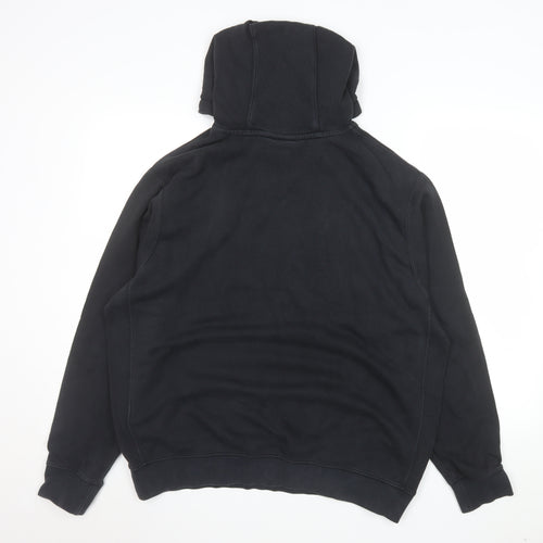 Nike Men's Black Pullover Hoodie L Regular Fit Fleece Sweatshirt