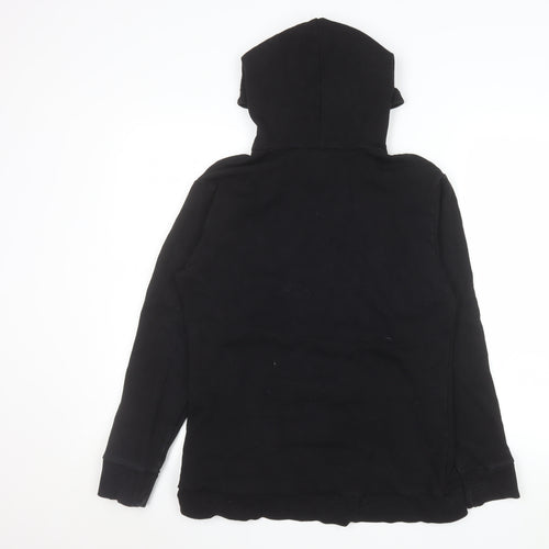 Bear Wear Mens Black Pullover Hoodie L Logo Fleece Sweatshirt