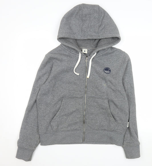 SoulCal & Co Women's Grey Size 12 Hooded Full Zip Jacket