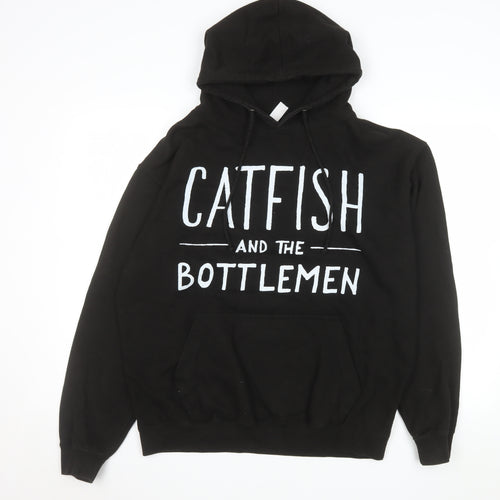 Just Hoods by AWDIS Men's Black Pullover Hoodie Catfish and the Bottlemen Large