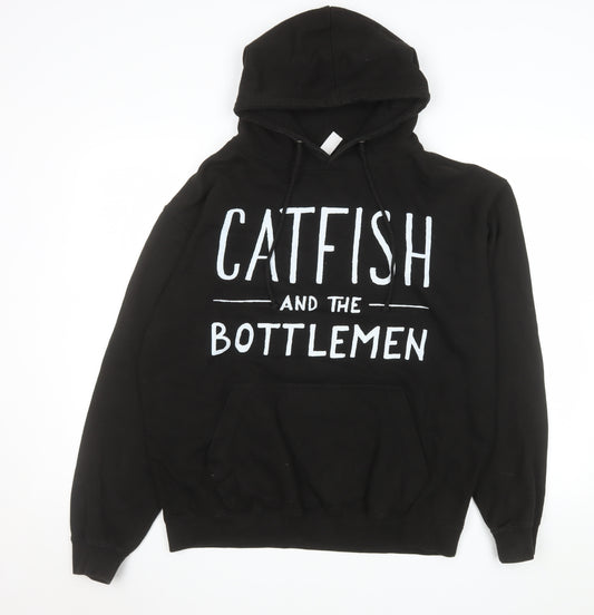 Just Hoods by AWDIS Men's Black Pullover Hoodie Catfish and the Bottlemen Large