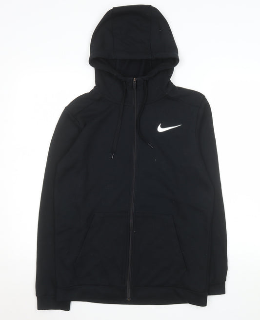 Nike Men's Black Dri-Fit Hooded Full Zip Jacket Size S