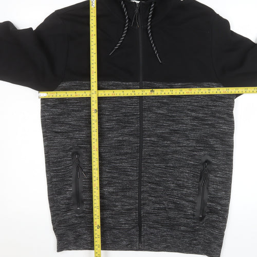 Next Mens Black M Basic Hooded Full Zip Jacket