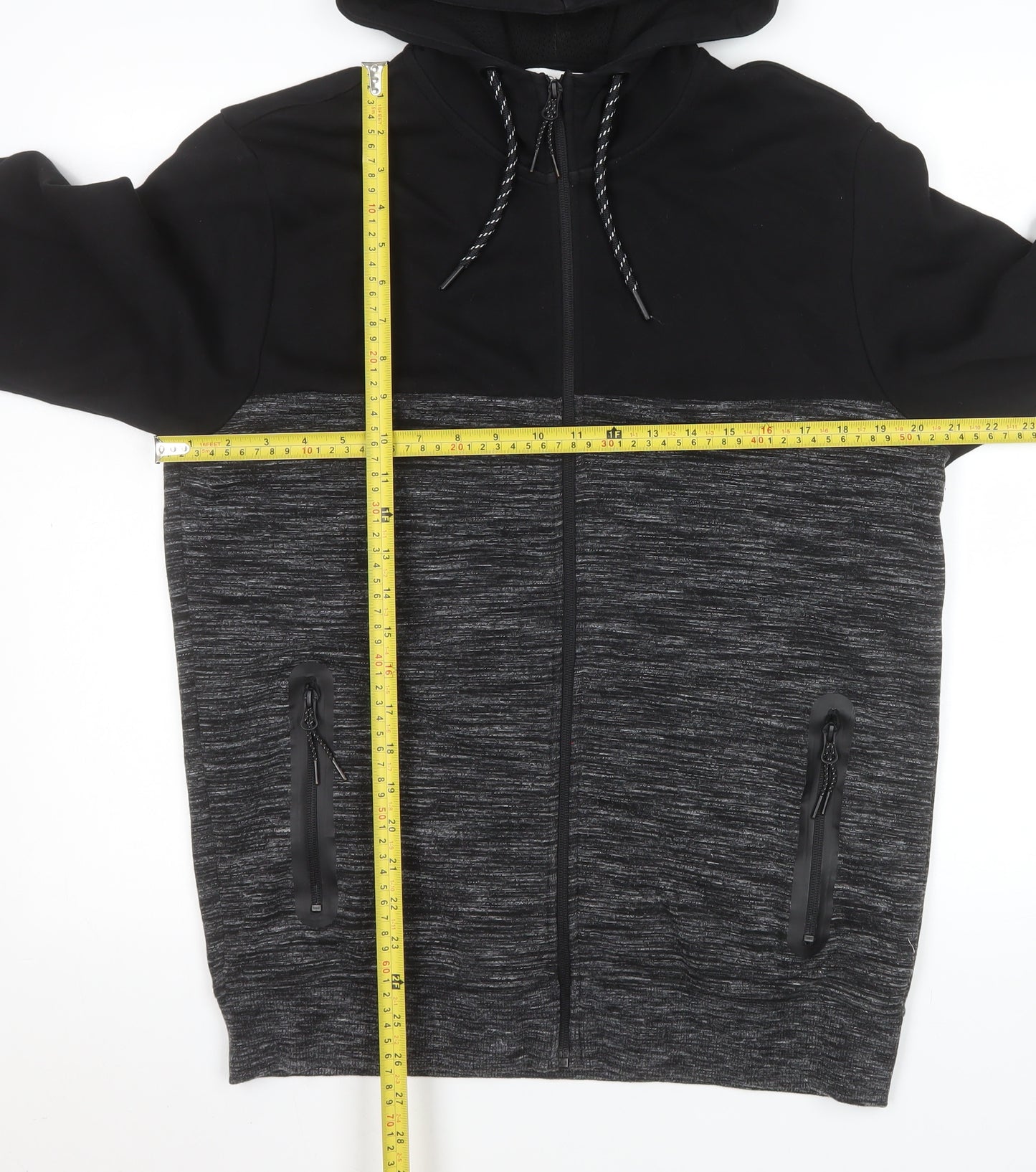 Next Mens Black M Basic Hooded Full Zip Jacket