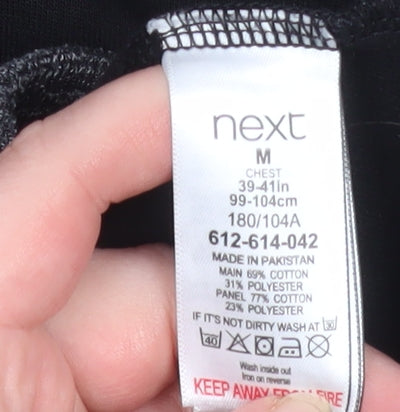 Next Mens Black M Basic Hooded Full Zip Jacket