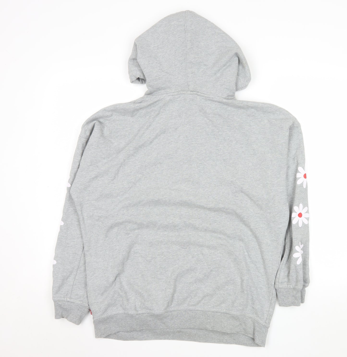 Levi's Women's Grey Floral Pullover Hoodie XS