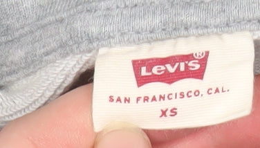 Levi's Women's Grey Floral Pullover Hoodie XS