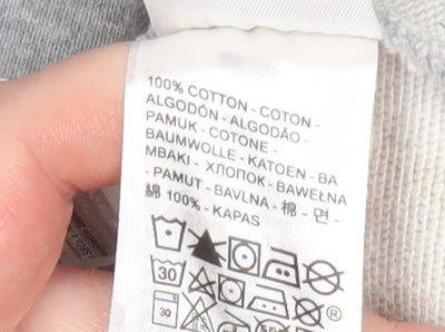 Levi's Women's Grey Floral Pullover Hoodie XS