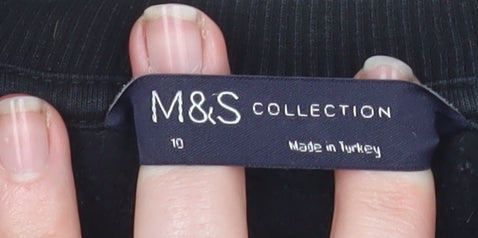 Marks and Spencer Women's Black Size 10 Pullover Sweatshirt