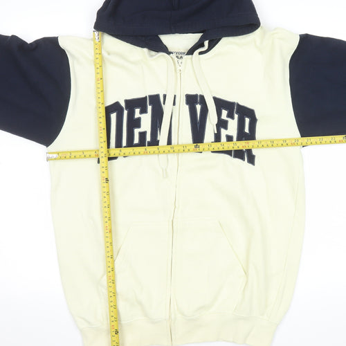 New York Popular Men's Multicoloured Hooded Zip Jacket Size M